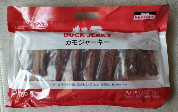 ワンコ大好き！！犬用カモジャーキー100g x 7パック