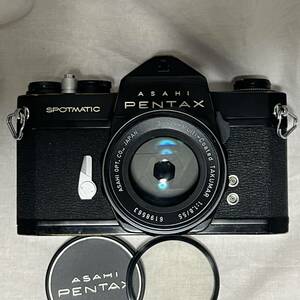 [動作確認済] ペンタックス PENTAX SPOTMATIC SP ブラック TAKUMAR 1:1.8 55mm 一眼レフカメラ