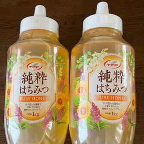 天長食品 純粋はちみつ 1kg×2本　　