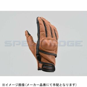 在庫あり DAYTONA デイトナ 18917 HBG-130 パンチングメッシュプロテクターカウレザーグローブ ブラウン Mサイズ