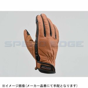 在庫あり DAYTONA デイトナ 18904 HBG-129 パンチングメッシュスタンダードカウレザーグローブ ブラウン Mサイズ