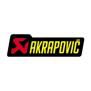 在庫あり AKRAPOVIC アクラポビッチ P-HST6AL タイネツサイレンサーステッカー120X34.5mm NEWロゴ/アルミ