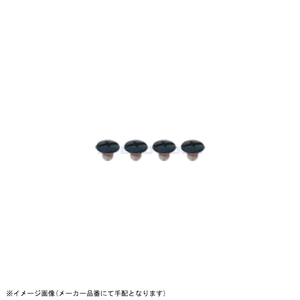 オージーケーカブト (OGK KABUTO) KAMUI用 ビスセット ブラック/アルミ