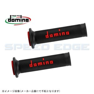 domino (ドミノ) ハンドルバーグリップ レースタイプ (TZグリップ) 126mm サーモプラスチックゴム ブラックXレッド A01041C424