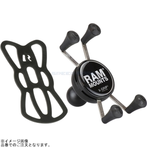 RAM MOUNTS (ラムマウント) マウント部 Xグリップ スマートフォン用 テザー付き ブラック RAM-HOL-UN7BU
