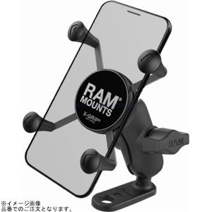 在庫あり RAM MOUNTS ラムマウント RAM-PL4 Xグリップ(S)＆11mm穴ミラーフレームベースセット(ショートアーム) 1インチボール