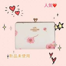 COACH コーチ　長財布　がま口　コインケース カードケース_画像1