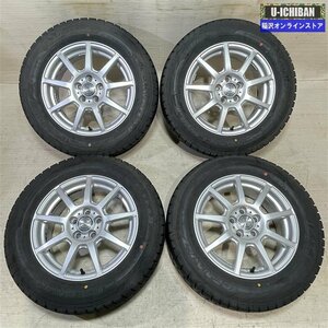 プリウス カローラスポーツ 等 ravrion 6-15+43 5H100 2021年製 グッドイヤー アイスナビ7 195/65R15 15インチ スタッドレス 4本セット 009