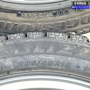 マークX レクサスES CV系 アコード 等 POTENZA SW005 8-18+40 5H114.3 ブリヂストン VRX 235/45R18 18インチ スタッドレス 4本セット 009の画像6