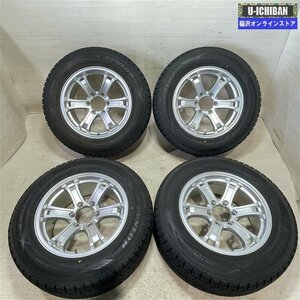 プラド ハイラックス 等 キーラーフォース 8-18+25 6H139.7 ダンロップ SJ8 265/60R18 18インチ スタッドレス 4本セット 009