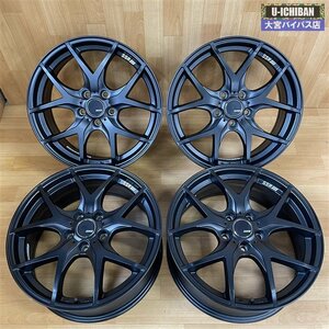 美品! SSR GTV03 18インチ 7.5J +53 5H 114.3 4本 80系 ノア ヴォクシー ステップワゴン ヴェゼル オデッセイ MAZDA3 アクセラ 等 004