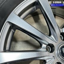 カローラクロス 等 ユーロスピードG10 7-17+40 5H114.3 ブリヂストン レボGZ 215/60R17 17インチ スタッドレス 4本セット 009_画像4