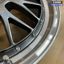 美品! 鍛造 BBS LM LM114 18インチ 8.5J +38 5H 114.3 4本 プリウスα スカイライン インプレッサ WRX STI 等 004_画像8