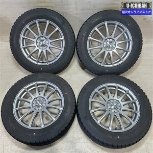 ライズ ロッキー 4穴車 等 ravrion 6-16+42 4H100 バリ溝 グッドイヤー アイスナビ6 195/65R16 16インチ スタッドレス 4本セット 009