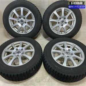 セレナ ルミオン 等 アクセルスリー 6-15+43 5H114.3 2022年製 ダンロップ WM02 195/65R15 15インチ スタッドレス 4本セット 009k