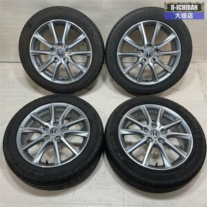 溝有 良好 ホンダ ストリーム 純正 6-17+55 5H114.3 2021年製 SUNFULL SF-888 205/55R17 17インチ 4本セット 002R