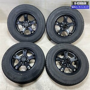 デリカD5 T31エクストレイル 等 キーラーフォース 7-16+38 5H114.3 ダンロップ SJ8+ 215/70R16 16インチ スタッドレス 4本セット 009