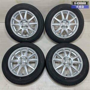 溝有 ヤリス アクア スイフト スペイド 等 FANG 5.5-15+38 4H100 2021年製 ヨコハマ ブルーアースGT AE51 175/65R15 15インチ 4本 002R