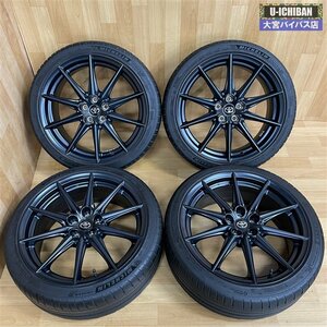 美品! GR86 純正 18インチ 7.5J +48 5H 100 & ミシュラン パイロットスポーツ4 215/40R18 85Y 4本 流用で BRZ カローラ 等 トヨタ 004