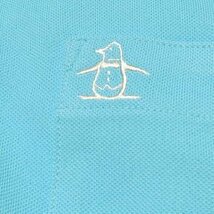 【ブルー 3L】 マンシングウエア メンズ 半袖ポロシャツ メンズ MGMVJA03CH サンスクリーン クーリング効果 UVケア 吸汗速乾 半袖シャツ_画像2