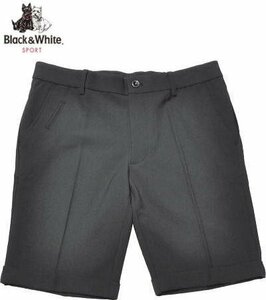 【ブラック 85cm】 37%OFF ブラックアンドホワイト ショートパンツ メンズ BGS5601ED 家庭洗濯可 短パン 撥水 ストレッチ
