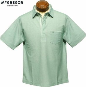 【グリーン Lサイズ】 マグレガー 半袖ポロシャツ メンズ 111623501 手洗い可 吸汗速乾 半袖シャツ