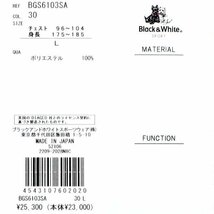 【ネイビー LLサイズ】 ブラックアンドホワイト ボタンダウン半袖シャツ メンズ BGS6103SA 日本製 ギンガムチェック 半袖ポロシャツ_画像5
