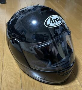 美品　Arai VECTOR グラスブラック　57〜58 M フルフェイス　巾着付き