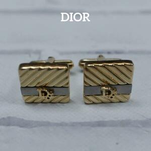 【匿名配送】 DIOR ディオール カフス ゴールド ロゴ 2