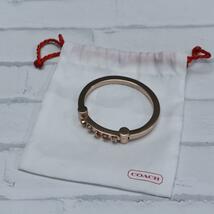 【匿名配送】COACH コーチ バングル ブレスレット ピンク ロゴ_画像9