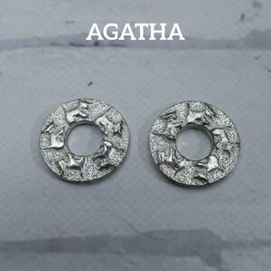 [ anonymity delivery ] AGATHA Agata charm 2. set Logo dog silver 3