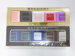 BVLGARI BVLGARY Mini perfume 5ml × 5 point set ×2 box men's / lady's gift collection unused 