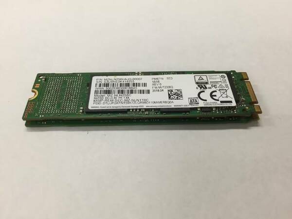 1 SAMSUNG サムスン m.2 SSD SATA 保証あり 2枚セット 中古品 256GB SAMSUNG サムスン m.2 SSD 