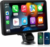 CARabc カーナビ 車載 オーディオ一体型ナビ ポータブル CarPlay/Android Autoに対応 AirPlay機能_画像1