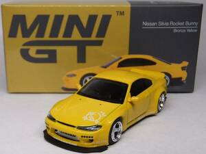 MINI GT★ニッサン Pandem Nissan シルビア S15 Rocket Bunny イエロー MGT00643-R 1/64 TSM SILVIA パンデム ロケットバニー Yellow