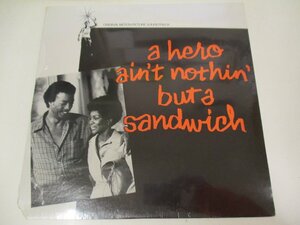 未開封　LP 『O.S.T. / A HERO AIN'T NOTHIN' BUT A SANDWICH』 HUBERT LAWS　PAUL HUMPHERY 　(Z2)