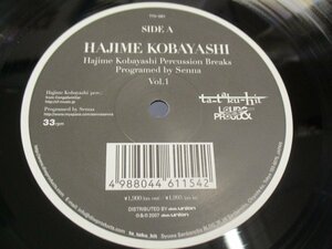 LP『Hajime Kobayashi Percussion Breaks Programed By Senna Vol.1』 小林弌 　 (Z10)　