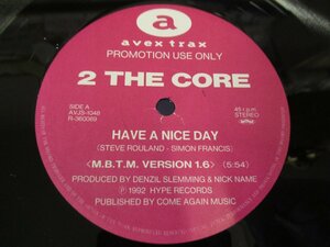 プロモ12インチ『2 The Core / Have A Nice Day』 (Z16)　