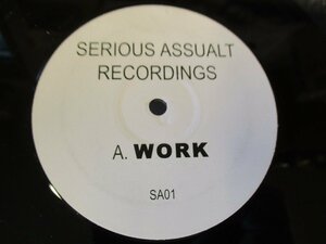 12インチ 『Work / BlackhAlr』Serious Assualt Recordings 　(Z5)　