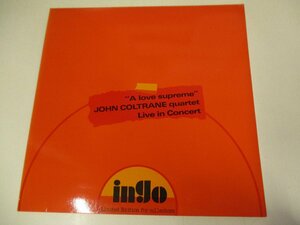 LP 『John Coltrane Quartet / A Love Supreme Live In Concert』 Jimmy Garrison　Elvin Jones　McCoy Tyner (Z17)