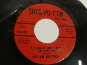 7インチ 『Sarah Simpson / I Kicked The Habit (Of Loving You)』 (SF EP) A