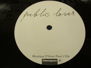 12インチ『Public Lover / Musique D'Hiver Pour L´Ete』(Z20)　