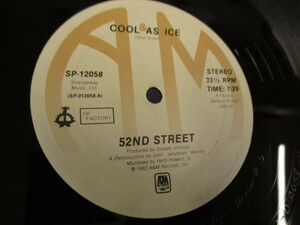 12インチ　『52ND STREET / COOL AS ICE』 A CERTAIN RATIO