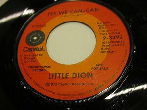 プロモUSシングル盤 『LITTLE DION / YES WE CAN CAN』ALLEN TOUSSAINTカバー
