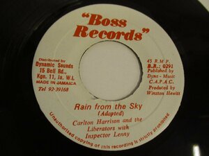 7インチ 『CARLTON HARRISON AND THE LIBERATORS WITH INSPECTOR LENNY/ RAIN FROM THE SKY』 　(WO EP) A