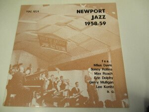 LP 『V.A. / Newport Jazz 1958-59』 Miles Davis　Gerry Mulligan　Lee Konitz　Sonny Rollins　Chico Hamilton　Max Roach (Z19)