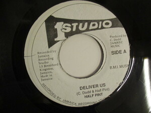 7インチ・シングル『HALF PINT / DELIVER US』STUDIO ONE　COXSONE DODD　SOUND DEMENSION (WO EP)