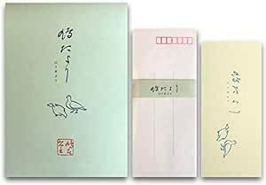 鳩居堂 鳩たより レターセット 便箋 縦罫 30枚・封筒 10枚・横罫 一筆箋 30