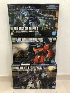 新品未開封！HGUC 1/144 ジム・スナイパーII ガンダム NT-1 ガンキャノン量産型 アレックスNT1 ガンプラ hgバンダイ 未組立 mg