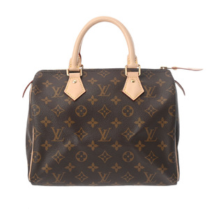 LOUIS VUITTON ルイヴィトン モノグラム スピーディ25 ブラウン M41109 レディース モノグラムキャンバス ハンドバッグ 新同 中古 銀蔵